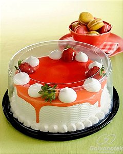 EMBALAGEM TORTA PEQUENA BAIXA  PTA CX C/50 G50 CTB PR - GALVANOTEK