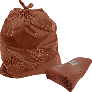 SACO LIXO MARROM 200LTS C/100