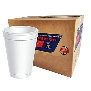 COPO TERMICO ISOPOR 300ML CX C/1000 - ULTRATHERM