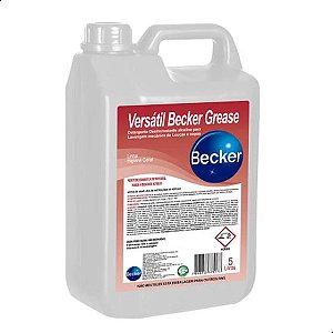 DETERGENTE P/ MAQUINA LAVAR VERSATIL BECKER GREASE 5L (PA2165) - BECKER