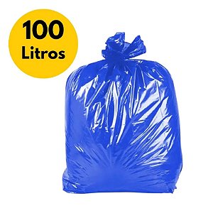 SACO DE LIXO AZUL 100LTS C/100