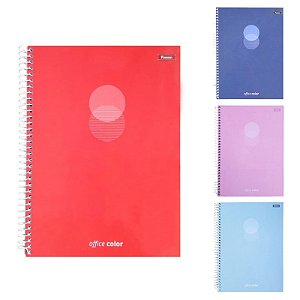 CADERNO CAPA DURA 200MM X 275MM C/80FLS - OFFICE COLOR