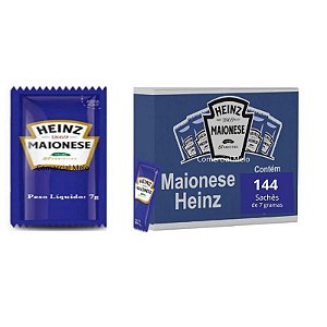 MAIONESE SACHET CX C/144 X 7GRS- HEINZ