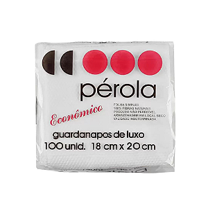 GUARDANAPO 18X20 - PEROLA -  PCT C/100
