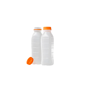 GARRAFA P/SUCO PLASTICA C/TAMPA C/100 - 450ML - MAZEL