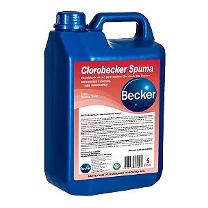 DESINFETANTE ALCALINO CLORADO CLOROBECKER SPUMA 5L (PA2068) - BECKER