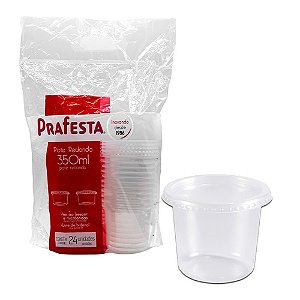 POTE REDONDO P/ FREEZER E MICROONDAS 350ML - PRAFESTA C/24