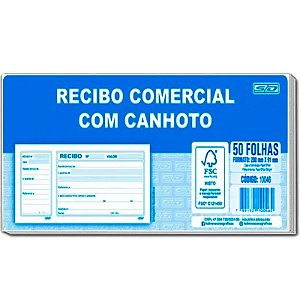 RECIBO COMERCIAL C/CANHOTO 50FLS
