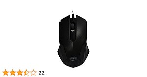 MOUSE OPTICO PRETO GRID C/ FIO USB - NEWLINK