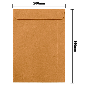 ENVELOPE KRAFT NATURAL 260MM X 360MM C/100 - FILIPERSON
