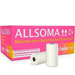 BOBINA CALCULADORA PDV 57X30 BRANCA CX C/30 - ALOFORM