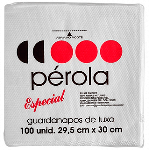 GUARDANAPO 29,5X30 - PEROLA - PCT C/100