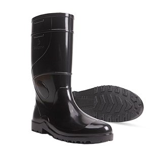 BOTA PVC PRETA CANO LONGO - TAM 37