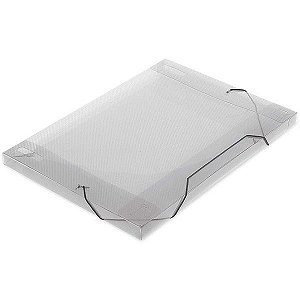 PASTA PLASTICA CRISTAL 18MM OFICO C/ ELASTICO - POLIBRAS