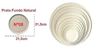 PRATO DE PAPELAO N 08 31,5CM C/100 - DESKART