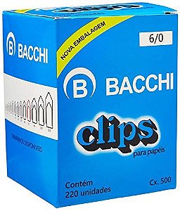 CLIPS 6/0 GALVANIZADO LINHA PREMIUM CX C/220 - BACCHI