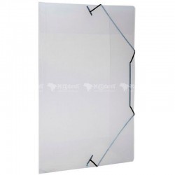 PASTA PLASTICA CRISTAL FINA OFICIO C/ ELASTICO - POLIBRAS