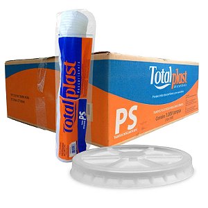 TAMPA PLASTICA P/ COPO TERMICO 120ML - TOTALPLAST C/100