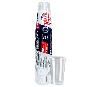 COPO 330ML PP TRANSPARENTE  - ULTRA C/50