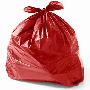 SACO DE LIXO VERMELHO 60LTS C/100