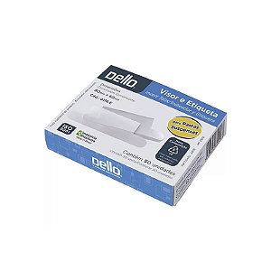 VISOR E ETIQUETA BRANCA PARA PASTA SUSPENSA C/50 - DELLO