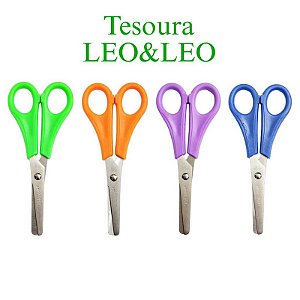 TESOURA ESCOLAR 13CM - LEO&LEO