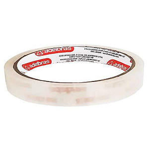 FITA ADESIVA TRANSPARENTE 12MM X 50MTS C/10 - ADELBRAS