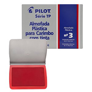 ALMOFADA P/ CARIMBO SERIE TP Nº3 VERMELHA - PILOT