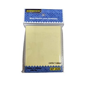 BLOCO ADESIVO 76X102 100FLS AMARELO