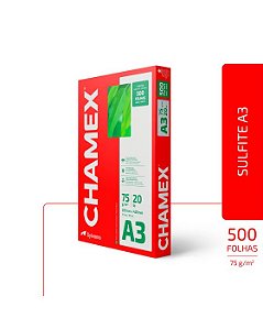 PAPEL A3 CHAMEX 75G 500 FLS