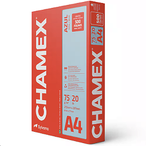 PAPEL A4 AZUL 75G CHAMEX 500 FLS