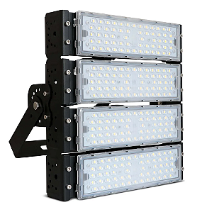 Refletor LED Modular 200W Prova D'água 110v/220v 6500k Branco Frio Bivolt Potente Aluminio