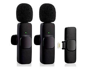 Microfone Lapela Wireless Sem Fio K9 - Tipo C