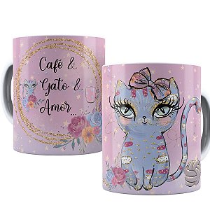 Caneca Café com Gato – Perfeita para Apaixonados por Pets e Café