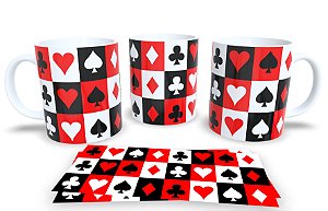 A Caneca dos Jogadores! Estampa Carta de Baralho Poker