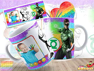 Caneca de Polímero com Foto  e Para Colorir – Lembrança do Dia das Crianças Personalizada