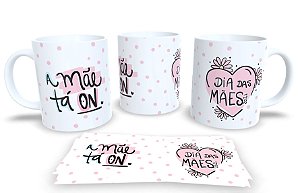 Caneca de Porcelana com Estampa Dia das Mães Lembrança Carinhosa
