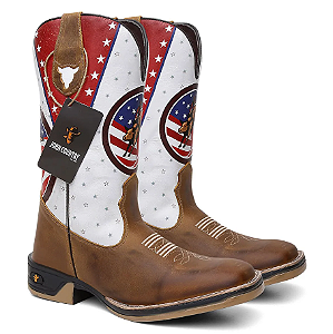 Bota Texana em Couro American Rodeo Sola Jump REF:101001