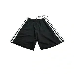 Bermuda Shorts Masculino Tactel – 2 FAIXAS BRANCA