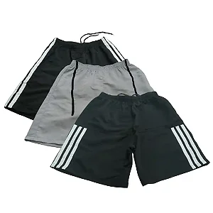 KIT 03 Bermuda Shorts Masculino Tactel – Opção 03