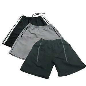 KIT 03 Bermuda Shorts Masculino Tactel – Opção 05