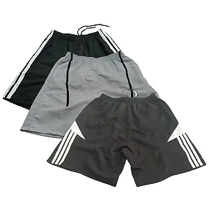 KIT 03 Bermuda Shorts Masculino Tactel – Opção 15
