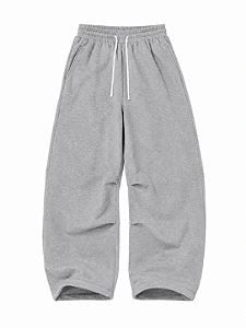 CALÇA DE MOLETOM BAGGY CINZA