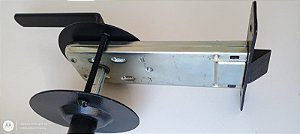 FECHADURA DE EMBUTIR 120MM PRETA SEM CHAVE  PARA PORTA CORTA FOGO