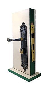 FECHADURA TRABALHADA ALIANÇA 55MM COLONIAL PARA PORTA EXTERNA - 1 LO G