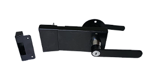 Fechadura 120mm de sobrepor com chave para porta corta fogo