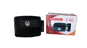 50 PRETA - FECHADURA ELÉTRICA DE SOBREPOR ABERTURA INTERNA - AMELCO