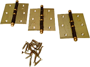 KIT 3 DOBRADIÇAS - 3-1/2 X 3 FLO COM ANEL FAMA