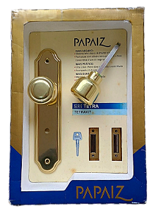 KIT FECHADURA TETRA PRINCIPAL + 2 FECHADURAS DE SEGURANÇA TETRA CHAVE - 165 TDO-50 3X1