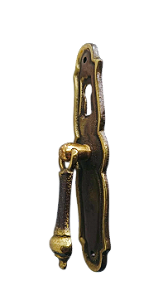 PUXADOR  ESTILO COLONIAL, PARA PORTA DE  MÓVEIS COM FURO PARA CHAVE (1805/4 C/FURO)